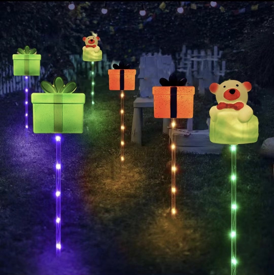 🎅Christmas Sales 50% OFF🔥Warm Glow Festive Garden Stake Lights💡