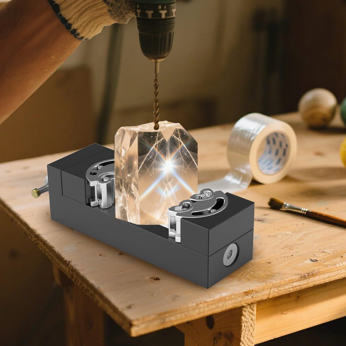 High-Precision Mini Vise Clamp For Universal Clamping of Wood, Plastic, and Metal