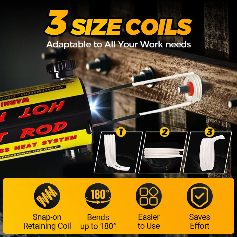 Industrial-Grade Magnetic Induction Heater Kit - Magnetic Induction Bolt and Bearing Removal Tool