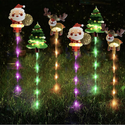 🎅Christmas Sales 50% OFF🔥Warm Glow Festive Garden Stake Lights💡