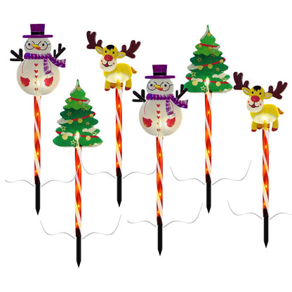 🎅Christmas Sales 50% OFF🔥Warm Glow Festive Garden Stake Lights💡