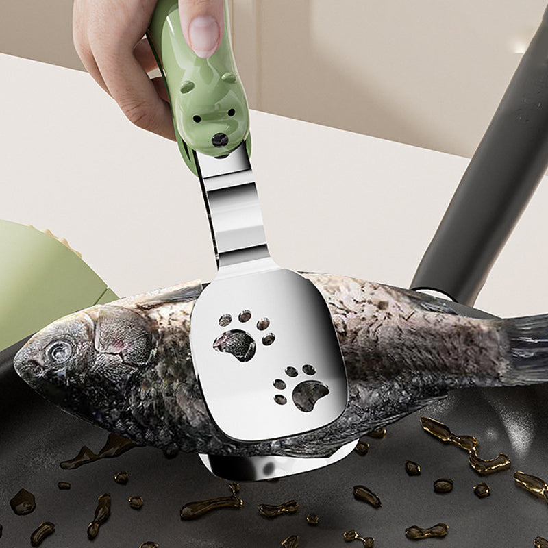 2-in-1 Non-Slip Durable Spatula Tongs