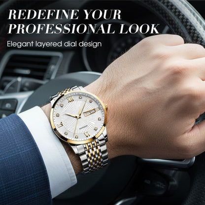 ⏳Year-End Premium Sale: 80% OFF💥Men's Stainless Steel Waterproof Business Watch