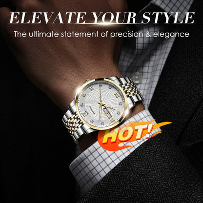 ⏳Year-End Premium Sale: 80% OFF💥Men's Stainless Steel Waterproof Business Watch