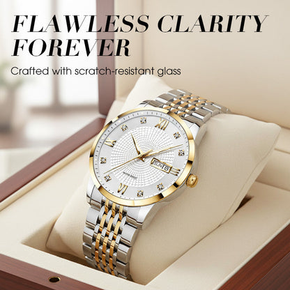 ⏳Year-End Premium Sale: 80% OFF💥Men's Stainless Steel Waterproof Business Watch