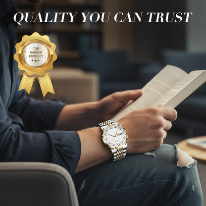 ⏳Year-End Premium Sale: 80% OFF💥Men's Stainless Steel Waterproof Business Watch