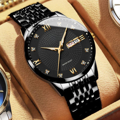 ⏳Year-End Premium Sale: 80% OFF💥Men's Stainless Steel Waterproof Business Watch