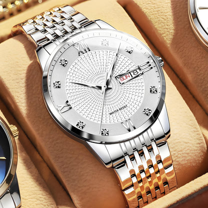 ⏳Year-End Premium Sale: 80% OFF💥Men's Stainless Steel Waterproof Business Watch